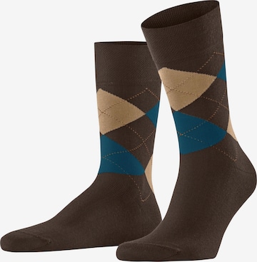 FALKE Socken 'Sensitive Argyle' in Braun: Vorderseite
