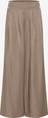 Fransa Wide leg Trousers ' MYA PA 2 ' in Brown: front