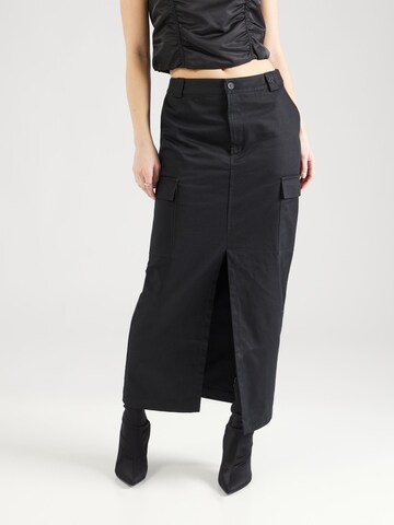 Oval Square Skirt 'Rio' in Black: front