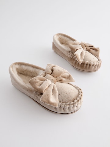 Next - Zapatillas de casa en beige