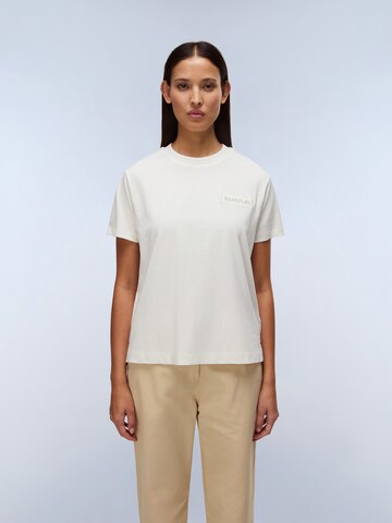 NAPAPIJRI T-Shirt 'S-CLARAO SS W' in Weiß: Vorderseite