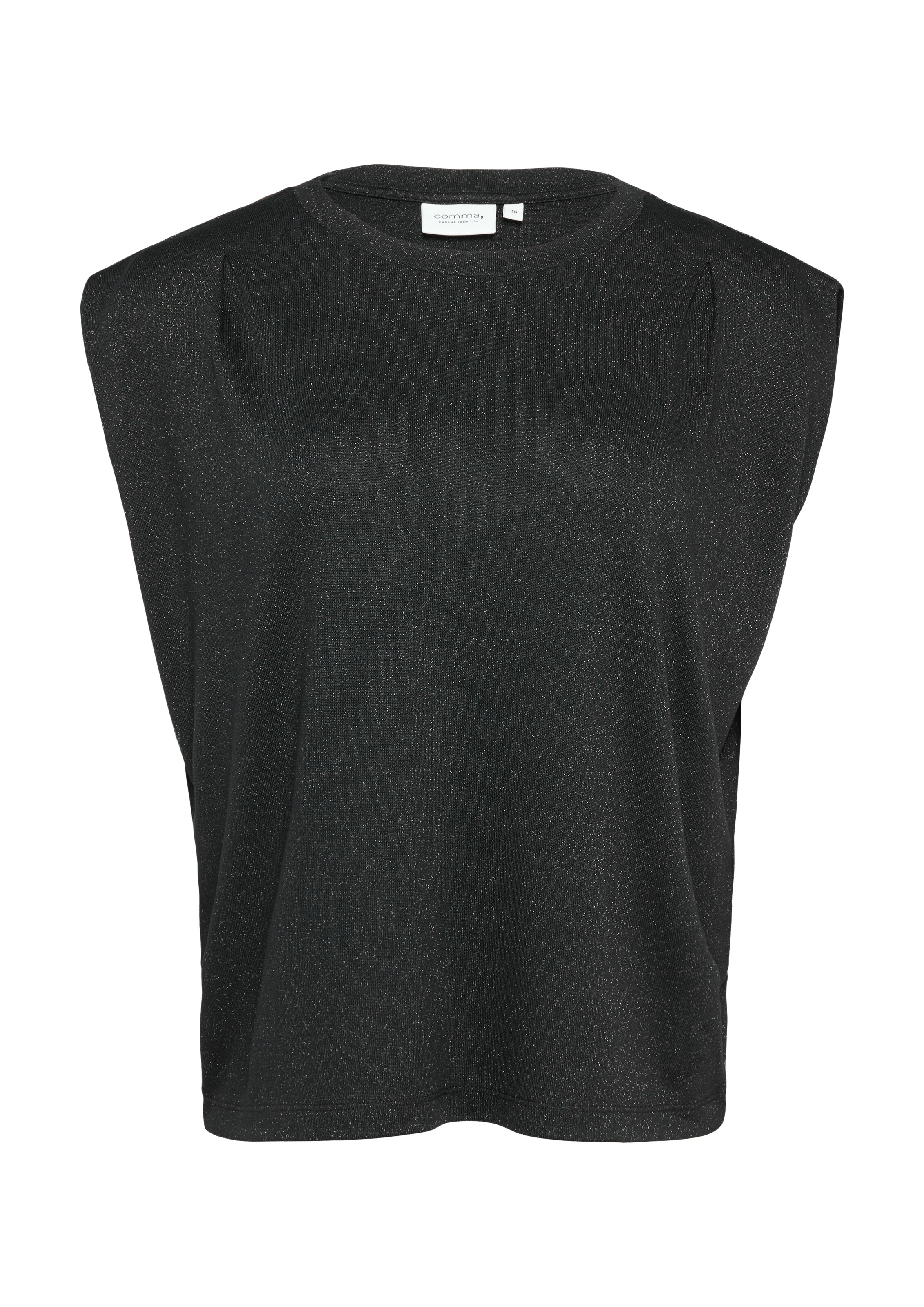 comma casual identity Shirt in Black: front