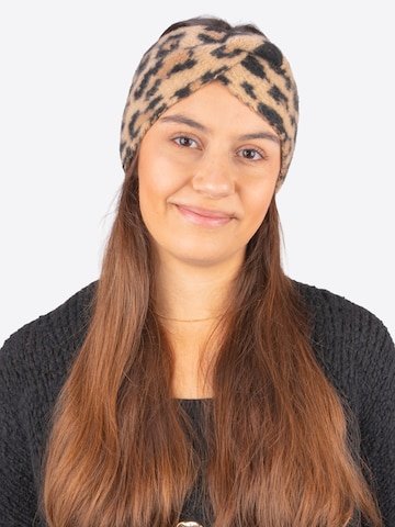 Seasons of April Stirnband in Braun: Vorderseite