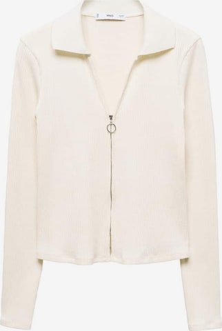 MANGO Cardigan 'DENNIS' i beige: forside