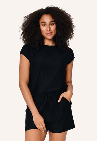 Pigiama di LingaDore in nero: frontale