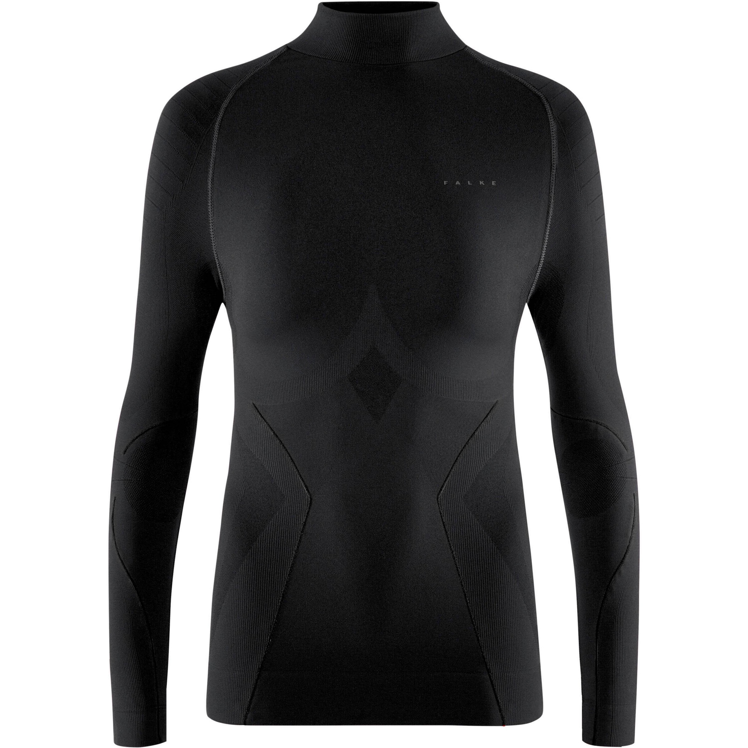 FALKE Funktionsshirt 'Maximum Warm' in Schwarz: Vorderseite