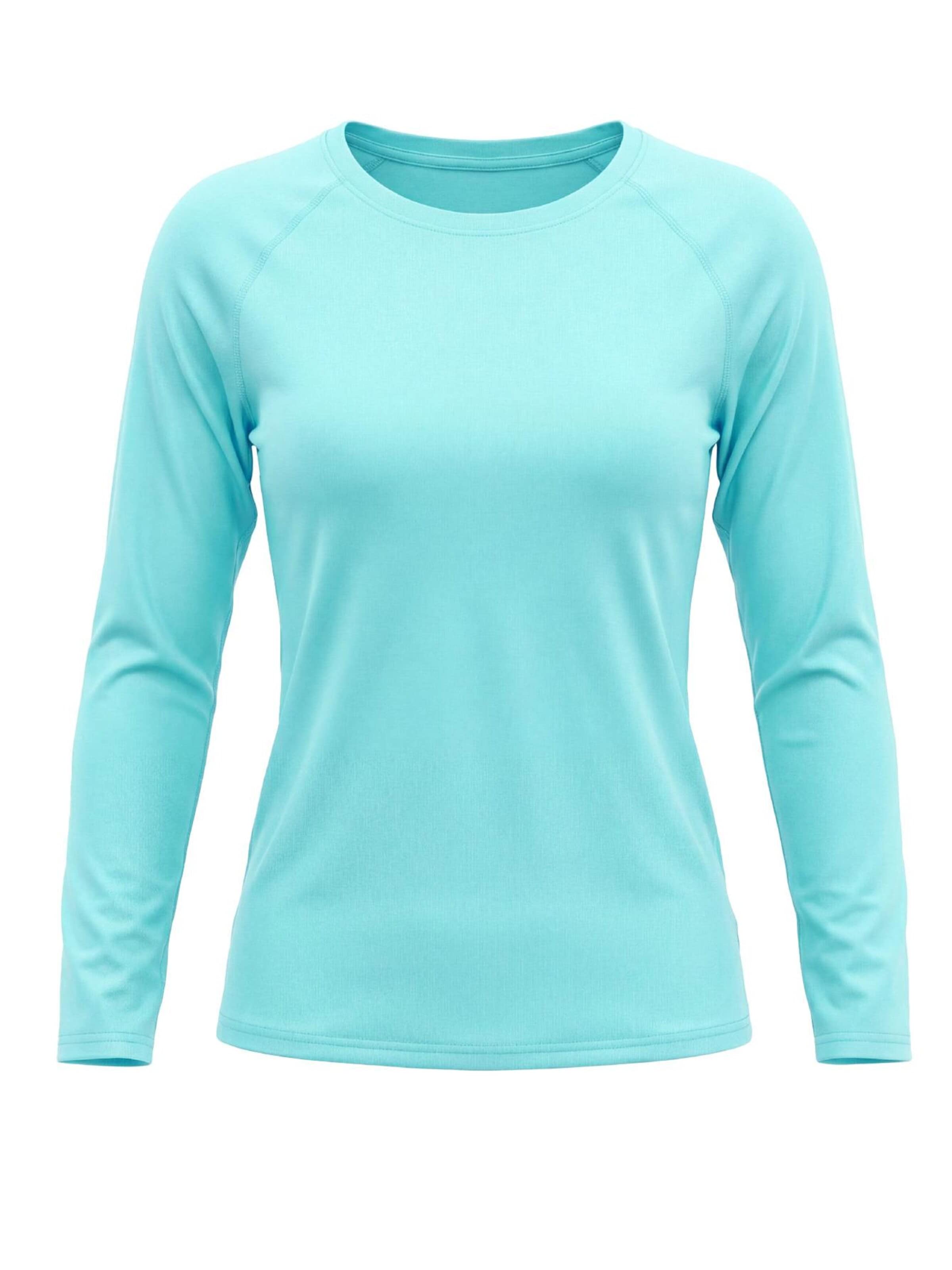 MEETWEE Sporttop 'UV Protection Shirt' in Blauw: voorkant