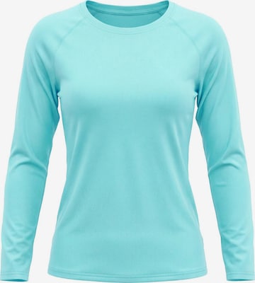 MEETWEE Sporttop 'UV Protection Shirt' in Blauw: voorkant