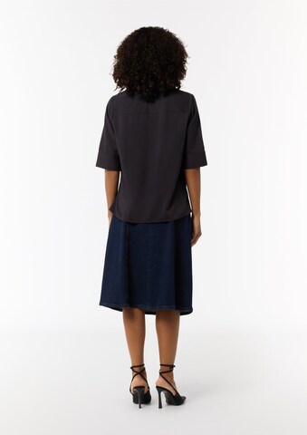COMMA Blouse in Blue: back