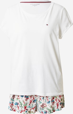 Tommy Hilfiger Underwear Short Pajama Set in White: front