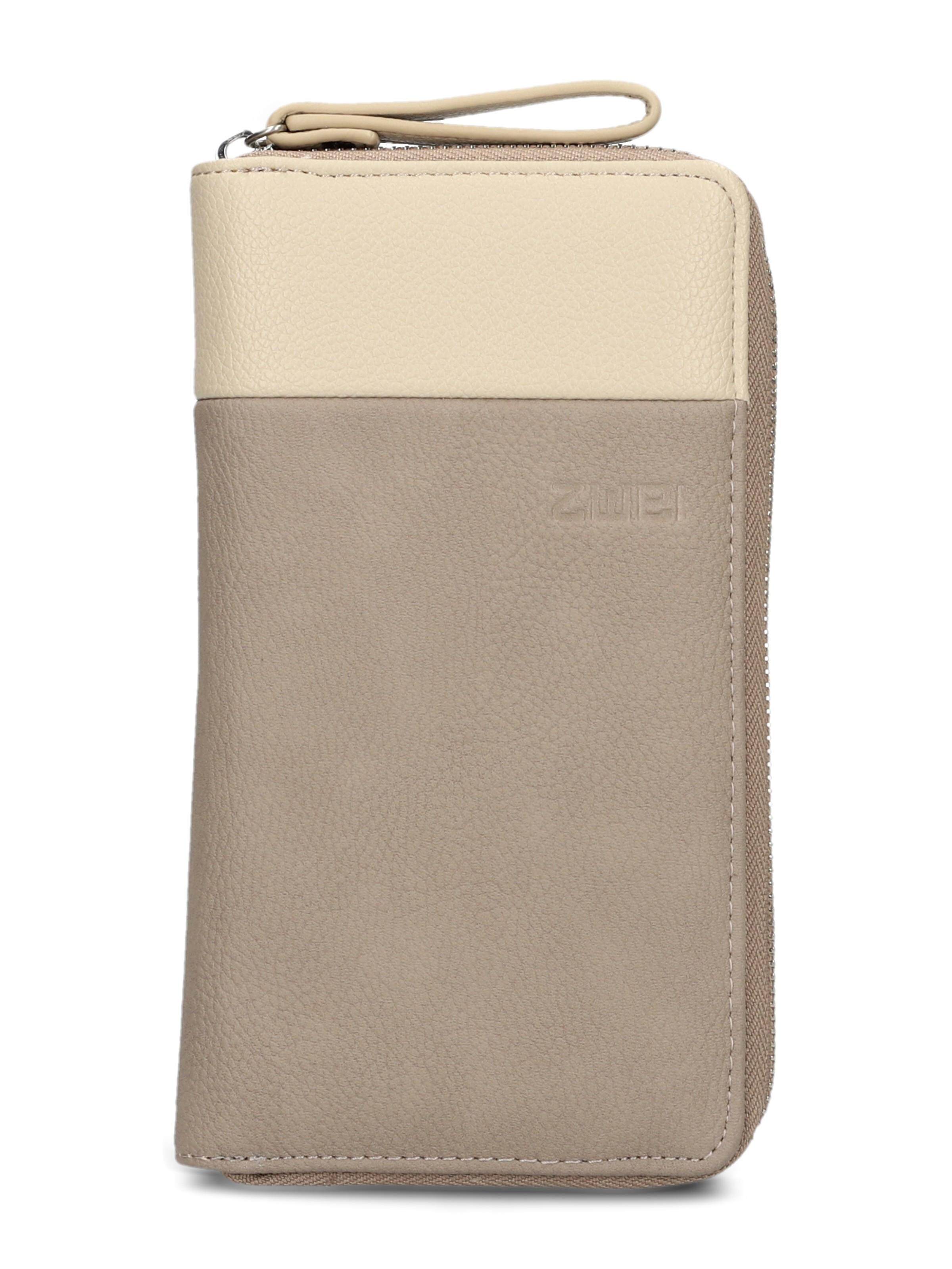 ZWEI Wallet 'EVA EV2' in Beige: front