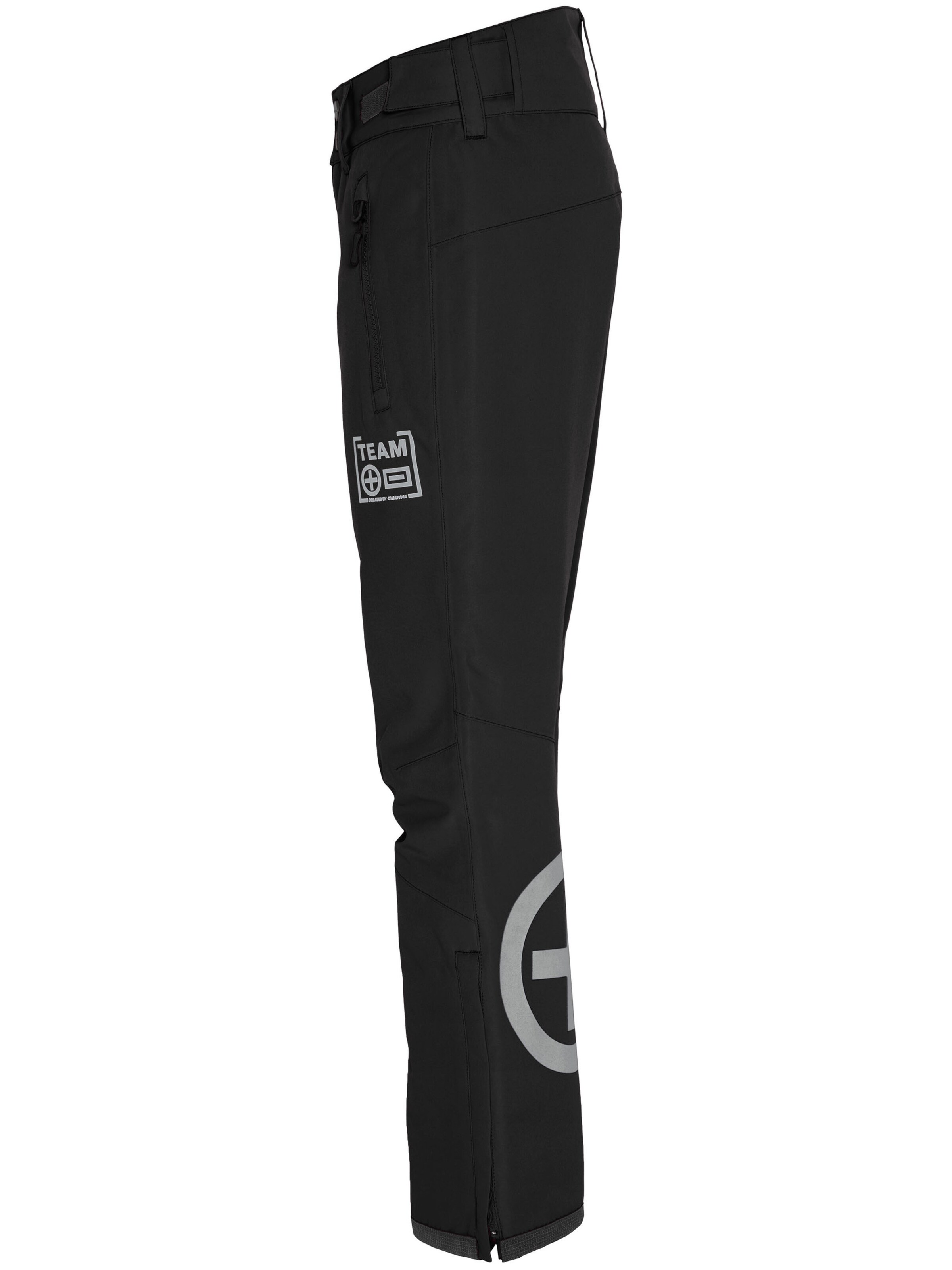 CHIEMSEE Regular Workout Pants ' mit reflektierendem Print ' in Black