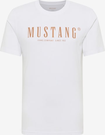 MUSTANG T-Shirt 'Austin' in Weiß: Vorderseite