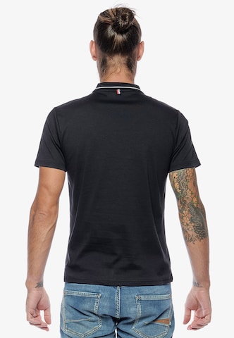 Le Temps Des Cerises Poloshirt 'ARON' in Schwarz