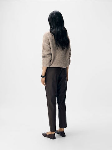 Coupe slim Pantalon à pince 'OBJBelle' OBJECT en marron