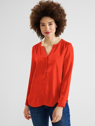 STREET ONE Blouse 'Bamika' in Oranje: voorkant