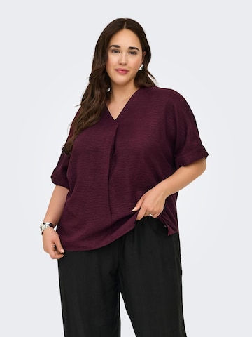 Chemisier 'CARBay' ONLY Carmakoma en rouge : devant