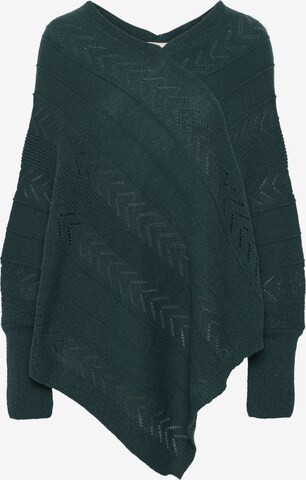 Cream Cape 'Holiday' in Green: front