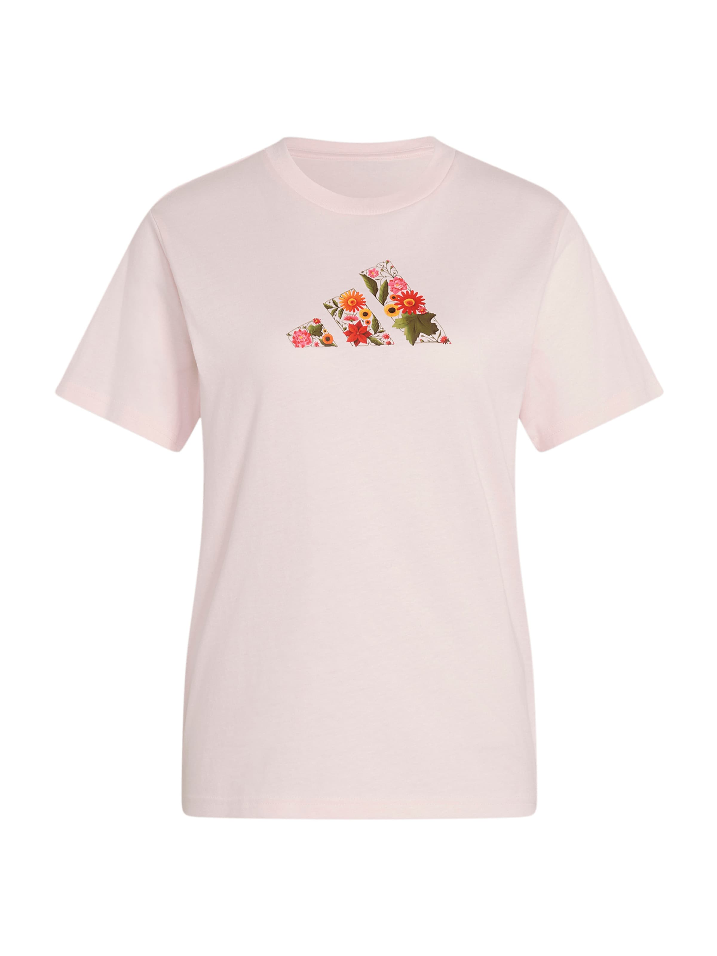 T-shirt fonctionnel 'FLORAL' ADIDAS SPORTSWEAR en rose : devant