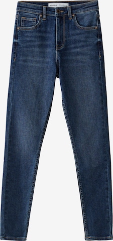 Bershka Skinny Jeans in Blue: front