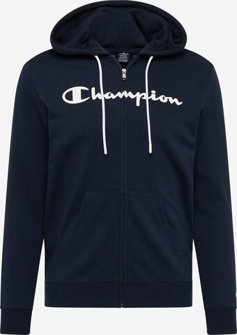 Champion Authentic Athletic Apparel Sweat jacket in Black: front