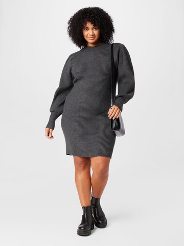 ONLY Curve Knitted dress 'KATIA' in Grey