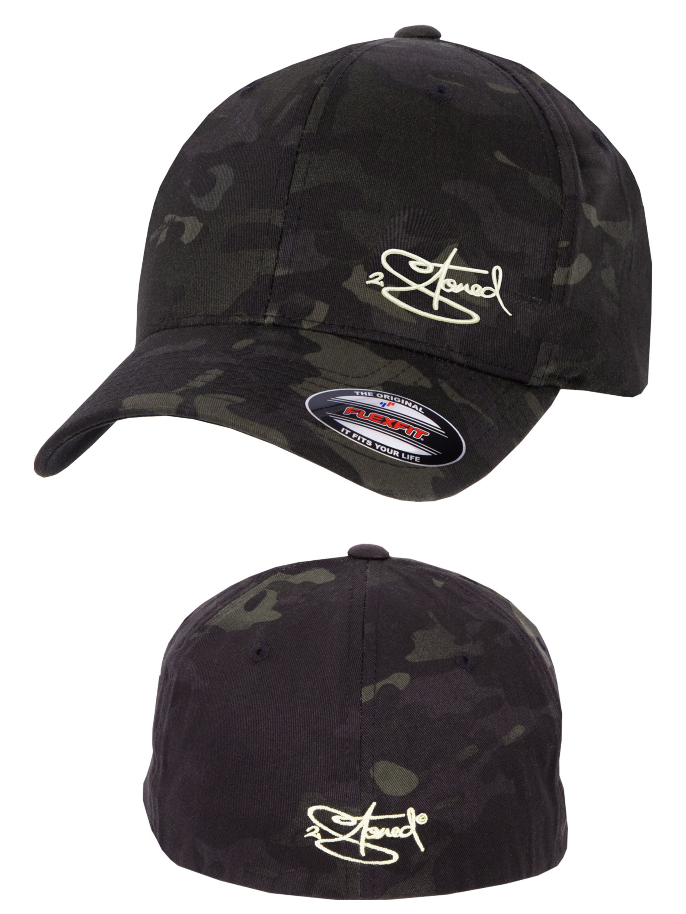 2Stoned Cap 'Flexfit Multicam' in Black