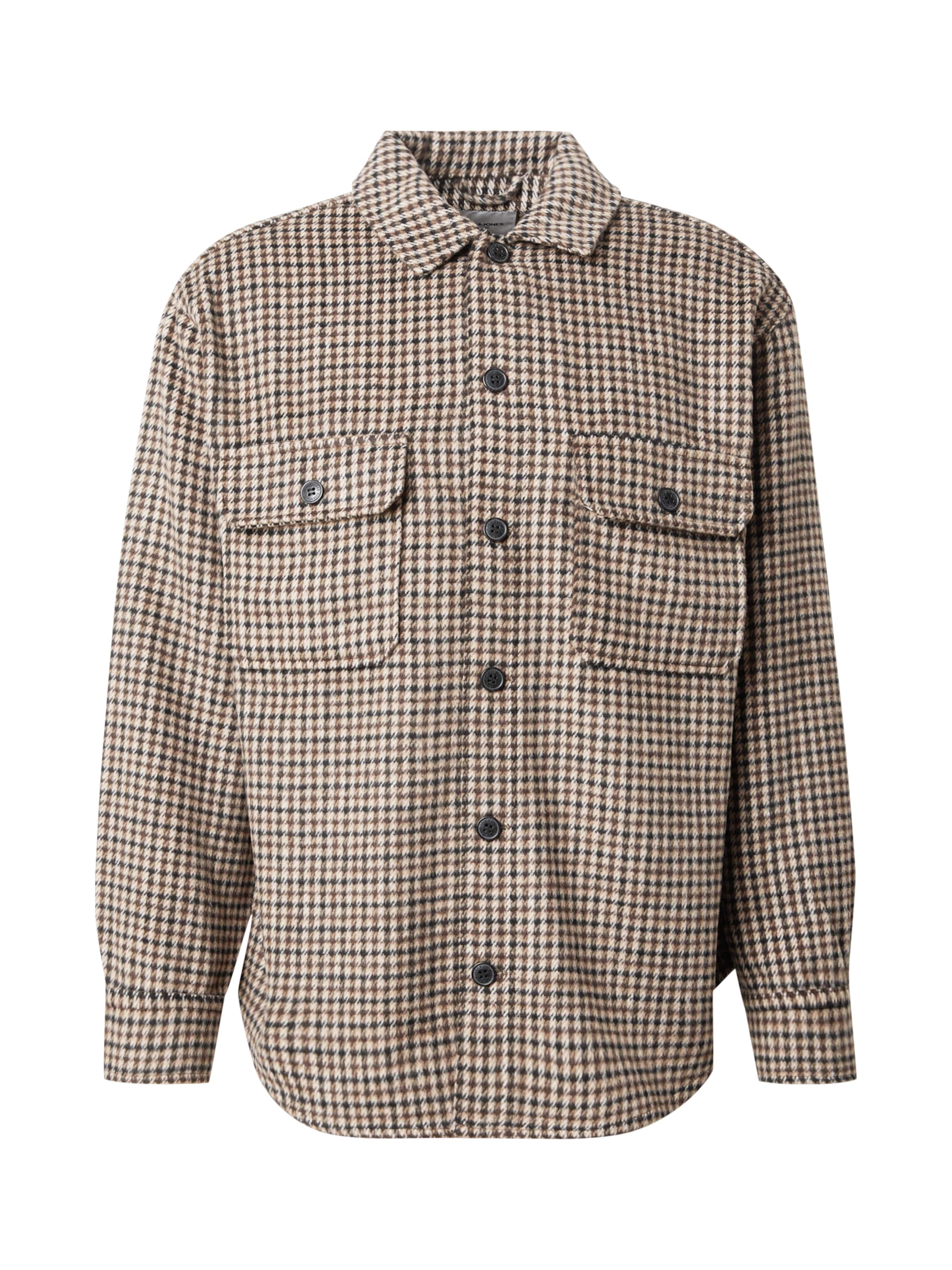 JACK & JONES Классический крой Рубашка 'JJEBRADLEY OLLIE' в Коричневый: спереди