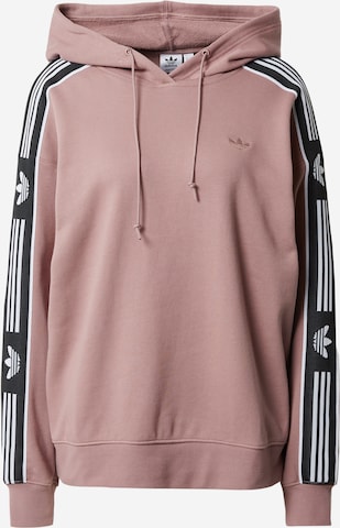 ADIDAS ORIGINALS Sweatshirt 'Loose With Tape Detail' in Pink: predná strana