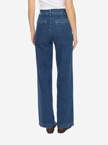 NÜMPH Wide Leg Jeans 'Amber' in Blau