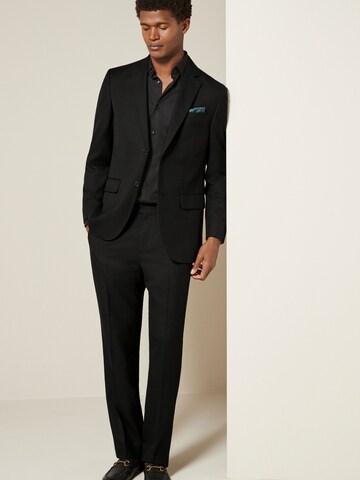 Regular Pantalon à plis Next en noir
