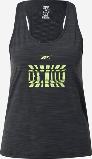 Reebok Sport Sports Top in Lime / Dark grey, Item view