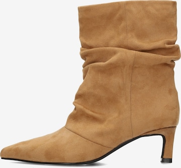 POSH by Poelman Enkellaarsje in Beige: voorkant