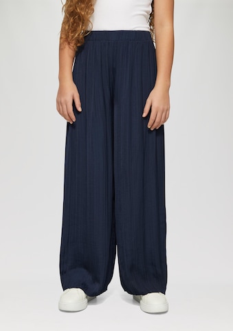 s.Oliver Wide Leg Hose in Blau: Vorderseite