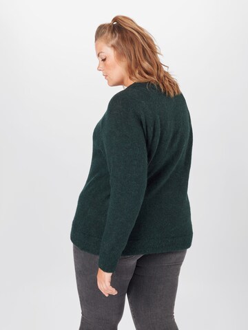 Selected Femme Curve Sweater 'Lia'' in Green