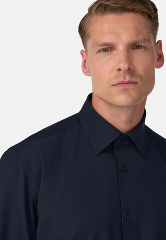Boggi Milano Comfort fit Button Up Shirt in Blue