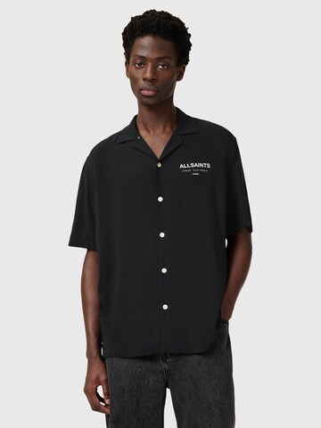 AllSaints Классический крой Рубашка 'UNDERGROUND' в Черный