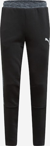 Regular Pantalon de sport PUMA en noir : devant