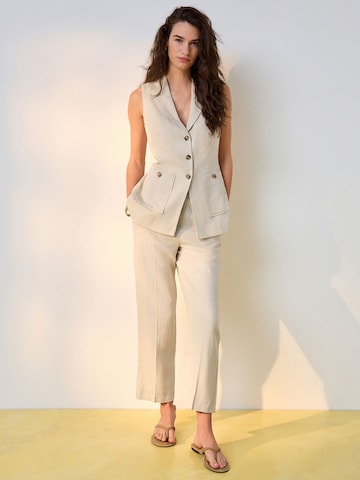 Regular Pantalon à plis Next en beige
