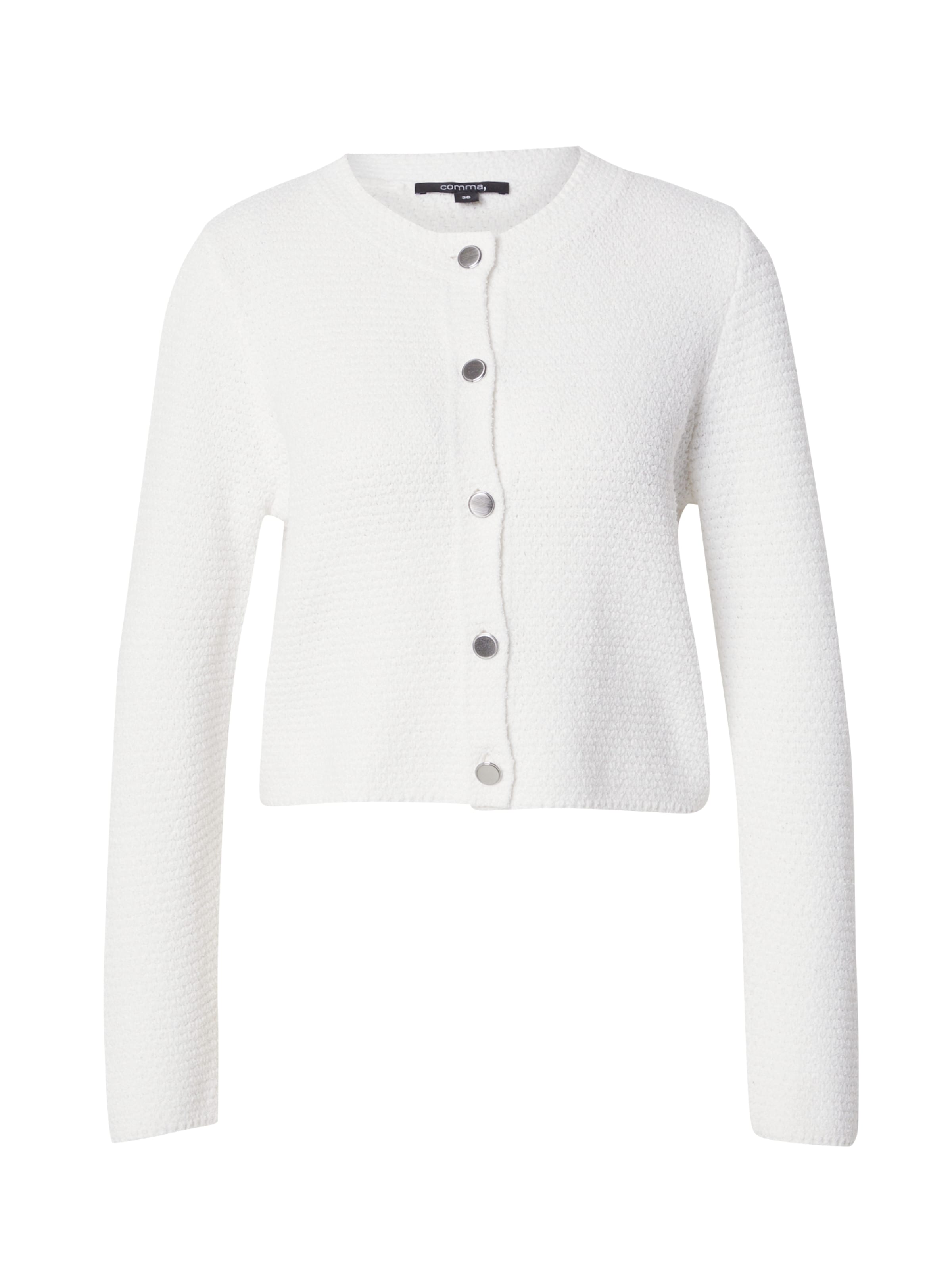 COMMA Kardigán - Biela: predná strana