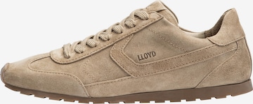 Baskets basses LLOYD en beige : devant