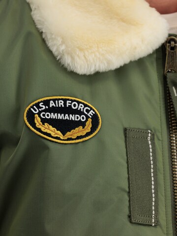 žalia ALPHA INDUSTRIES Žieminė striukė 'Injector III Air Force'