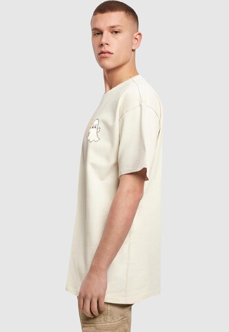 Merchcode Shirt 'Halloween - Boo To You' in Beige