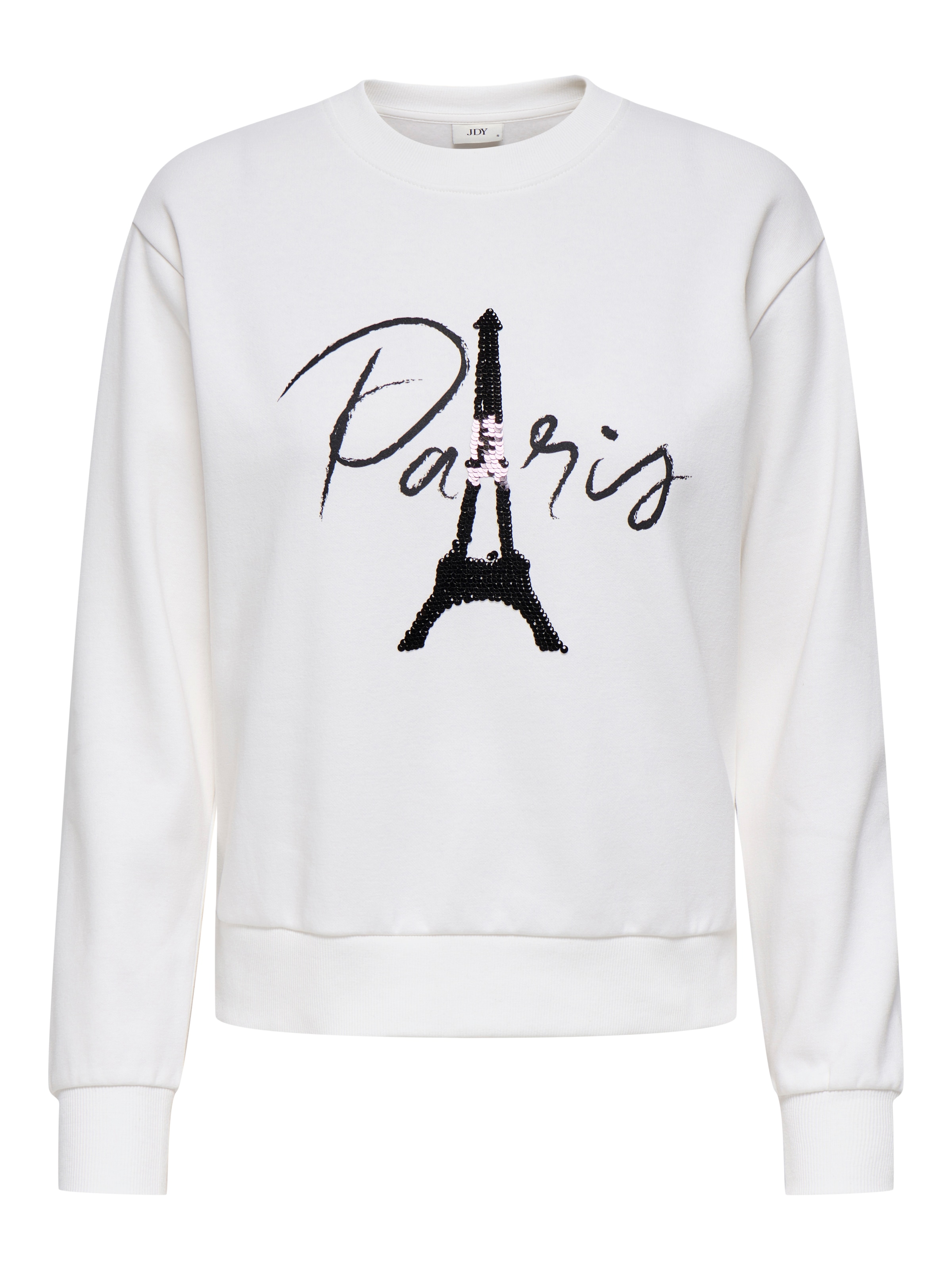 JDY Свитшот 'JDYPARIS' в Белый: спереди