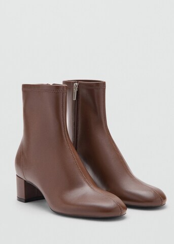 MANGO Ankle Boots 'Eril' in Brown