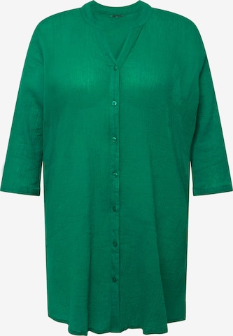 Ulla Popken - Blusa en verde: frente