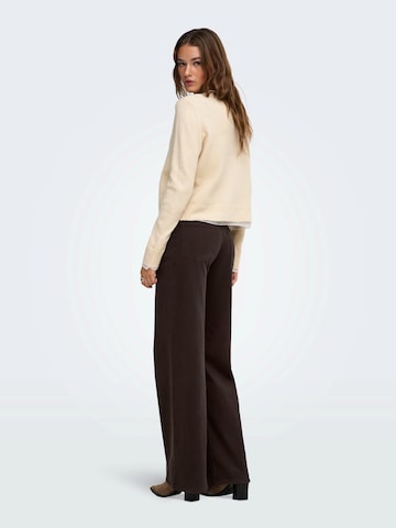 ONLY Strickjacke 'ONLRINE' in Beige