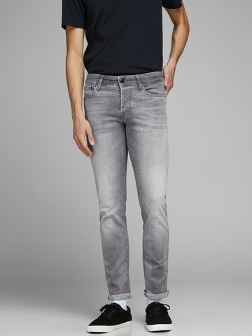 JACK & JONES Slimfit Jeans 'Glenn' in Grau: predná strana