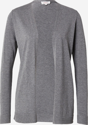 s.Oliver Strickjacke in Grau: Vorderseite