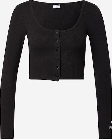 PUMA Knit Cardigan in Black: front